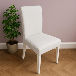 HENRIKSDAL Chair Cover - Regular Size Model, Handmade Natural Linen Slipcover - Custom Made To Fit HENRIKSDAL Chair Model