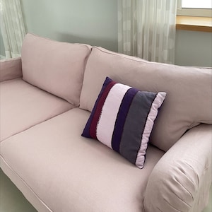 STOCKSUND 3-Seat Sofa Cover, Handmade Natural Linen Slipcover - Custom Made To Fit STOCKSUND Stoksund 3 Seater Couch Model