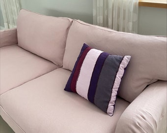 STOCKSUND 3-Seat Sofa Cover, Handmade Natural Linen Slipcover - Custom Made To Fit STOCKSUND Stoksund 3 Seater Couch Model