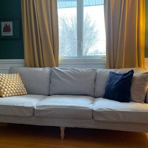 STOCKSUND 3.5 Seat Sofa Cover, Handmade Slipcover - Custom Made To Fit STOCKSUND 3.5 Seater Couch Model