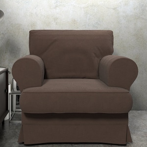 BARKABY Armchair Cover, Handmade Natural Linen Slipcover - Custom Made To Fit BAKABY Recliner Model