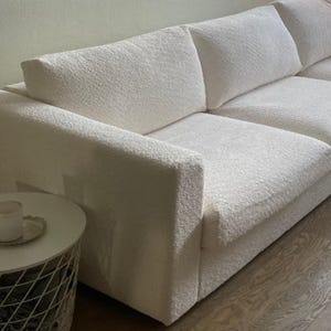 VIMLE 2 Seat Sofa BED Cover, Handmade Natural Linen Slipcover - Custom Made To Fit VIMLE 2 Seat Sleeper Couch