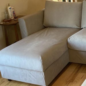 FINNALA Chaise Longue Section Cover, Handmade Natural Linen Slipcover - Custom Made To Fit Finnala Chaise Longue Model