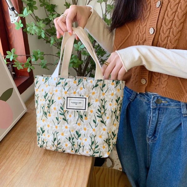 Floral Print Handbag - Etsy