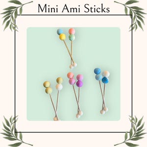 Mini Amigurumi Sewing Sticks: Crochet Tool, 4 Inch - Set of 2