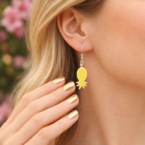 Boucles d'oreille symbole libertin ananas inversé Hotwife swinger