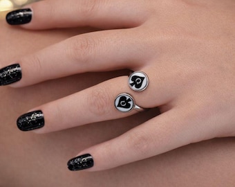 Queen of Spade Double Ring / Candaulism / Cuckold / Adjustable Size