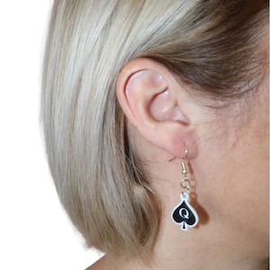 Queen Of Spade Cuckold Libertine Hotwife Earrings
