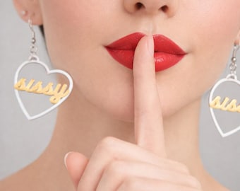 Sissy femboy swinger libertine submissive earrings