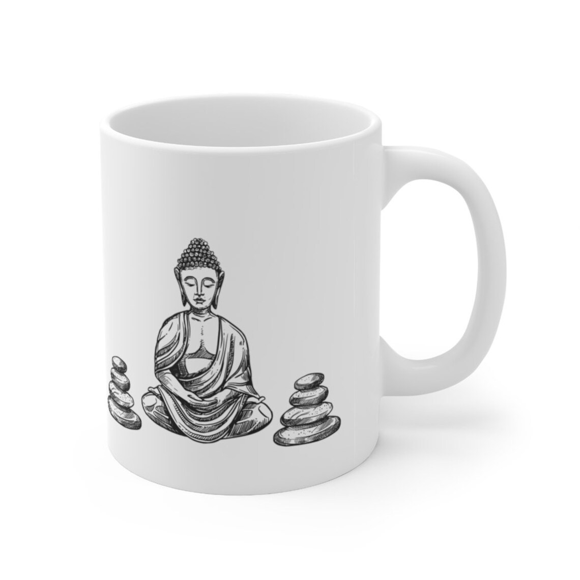 Buddha Coffee Mug Spirituel Positive Vibes Mug en Etsy