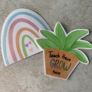 Teacher sticker pack| cute teacher decals