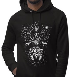Yggdrasil world tree hoodie Norse mythology tree of life unisex hoodie Viking