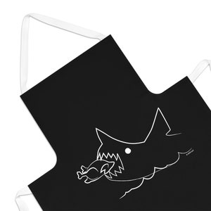 Great White Shark Christmas/Thanksgiving Turkey Attack - Adult Apron