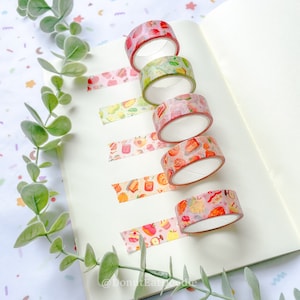 Animal Crossing Native Fruit Washitape | Bullet Journal Sticker, Planer Sticker, Scrapbook Sticker, Animal Crossing Sticker