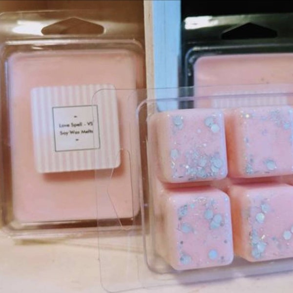 Victoria Secret (dupes), Bath & Body Works (dupes), Juicy Couture (dupes), Armani (dupes) and more scented blended soy wax melts.