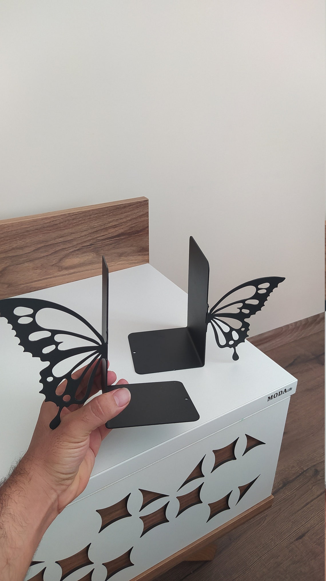 Butterfly Metal Bookend Bookends Sujetalibros Book Support Etsy