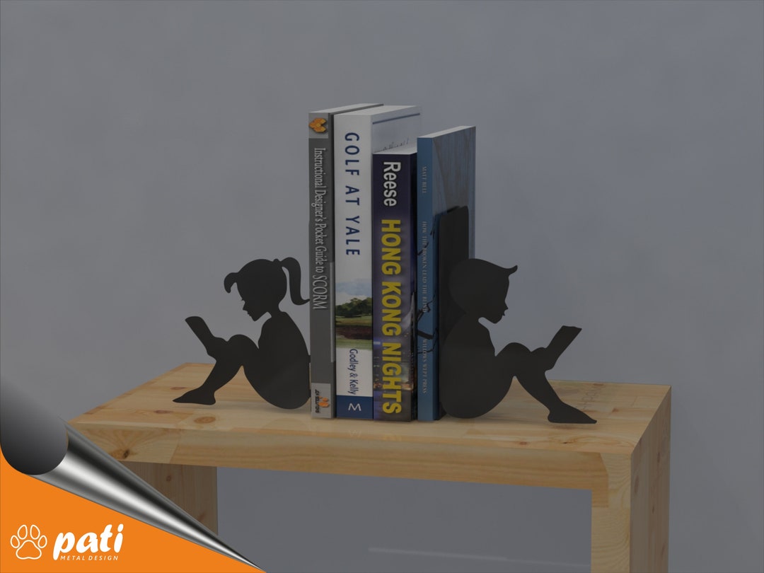 Children Metal Bookend, Kids Bookends, Sujetalibros, Book Ends, Stand
