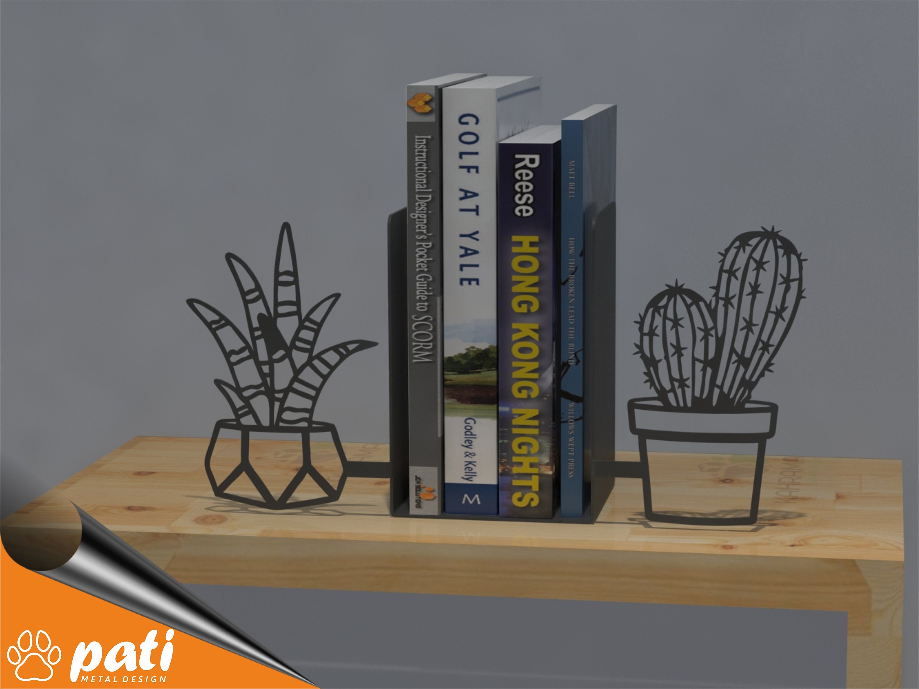 Fermalibri Metallici Nero Opaco - Set 12 Pezzi (6 Coppie) Per Libreria E Scrivania - Foto 12