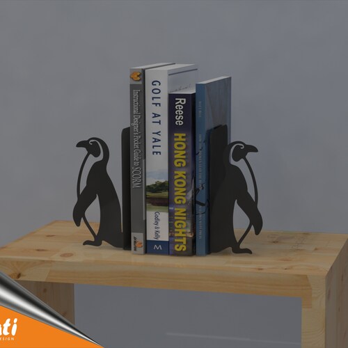 Penguin Bookends Etsy