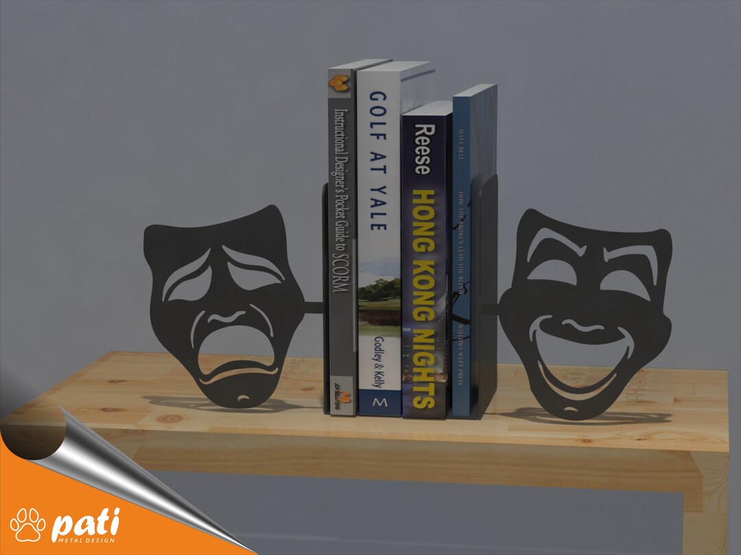 Theatre Bookend Metal Bookends Bookend Sujetalibros Book Etsy