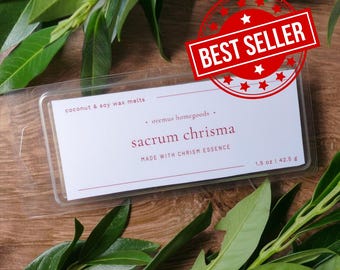 Cera derretida Sacrum Chrisma: Cera de soja y coco con esencia de crisma