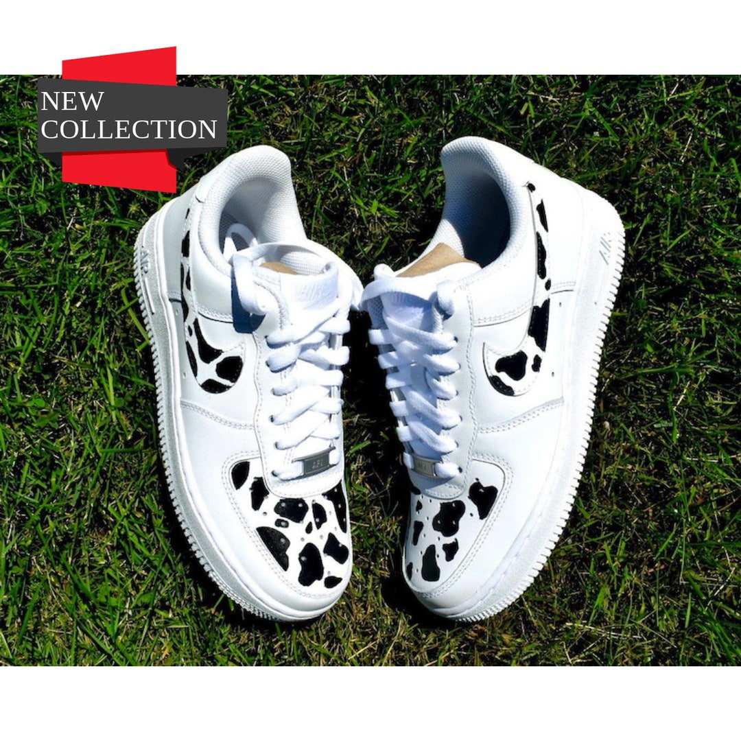 cow print air force 1