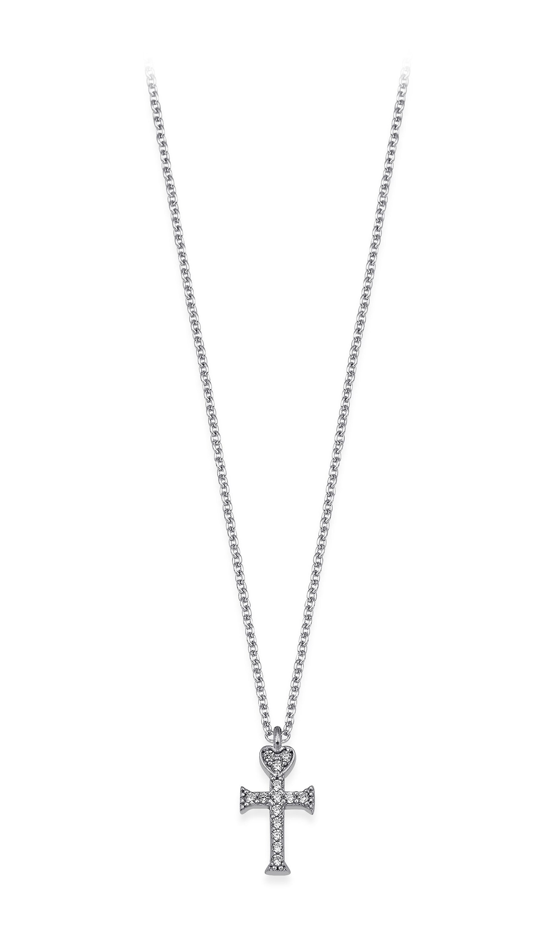 Sterling Silver Cross Necklace - Tiny Cross Pendant, Dainty Sterling Silver Cross Necklace - Tiny Cross Pendant, Dainty