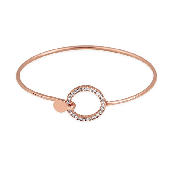 bracciale tipo filigrana con fiori e brillanti (3) | Gioielleria Faelutti