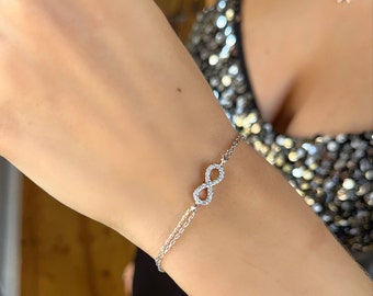 Bague Argent Vintage Années 70 Avec Zircon Facetté Imposant, Taille 54, Occasion