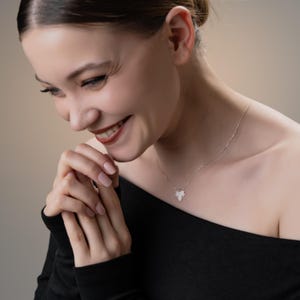 CZ Maple Leaf Charm Necklace , Gold & Silver Maple Leaf Necklace  , Dazzling Grape Leaf Necklace , Minimalist and Stylish Jewelry for Women