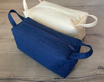 Toiletry Bag PDF Sewing Pattern 2 Sizes / Boxy Pouch Pattern / Instant Download