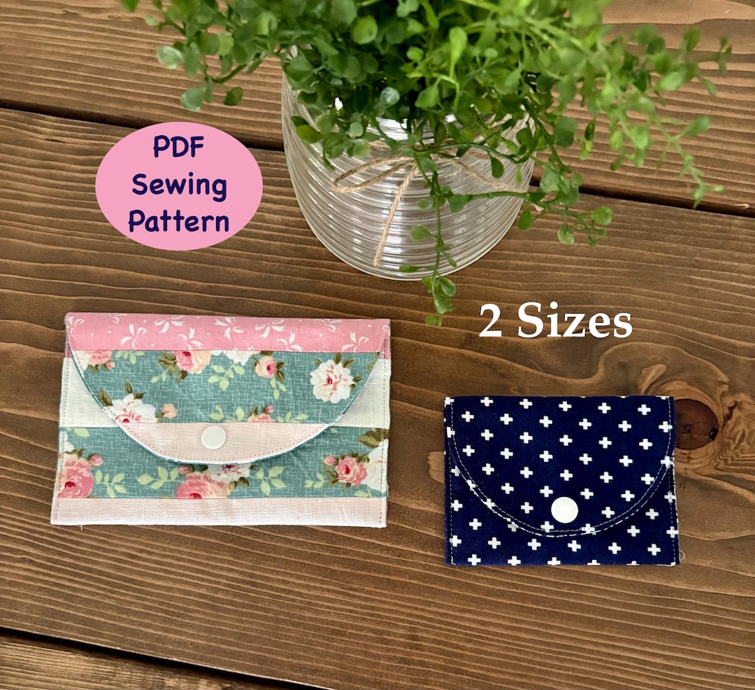 Purse Pouch Sewing Pattern: Beginner-friendly Snap Closure (PDF Pattern ...