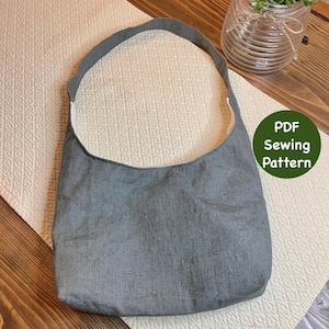 Small Hobo Bag PDF Sewing Pattern, Mini Hobo Bag Sewing Pattern, Shoulder Bag Sewing Pattern, Hobo Bag Sewing Tutorial, Instant Download