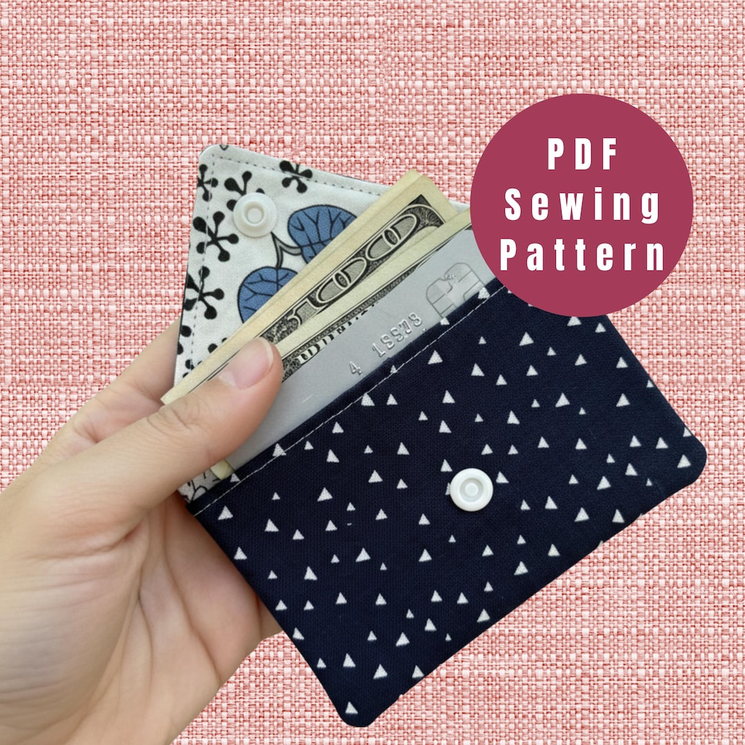 Easy Wallet Pattern Mini Wallet Sewing Pattern, Beginner Easy Coin Purse (PDF Pattern) - Etsy