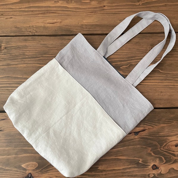Tote Bag With Front Pockets PDF Sewing Tutorial / Instant Download
