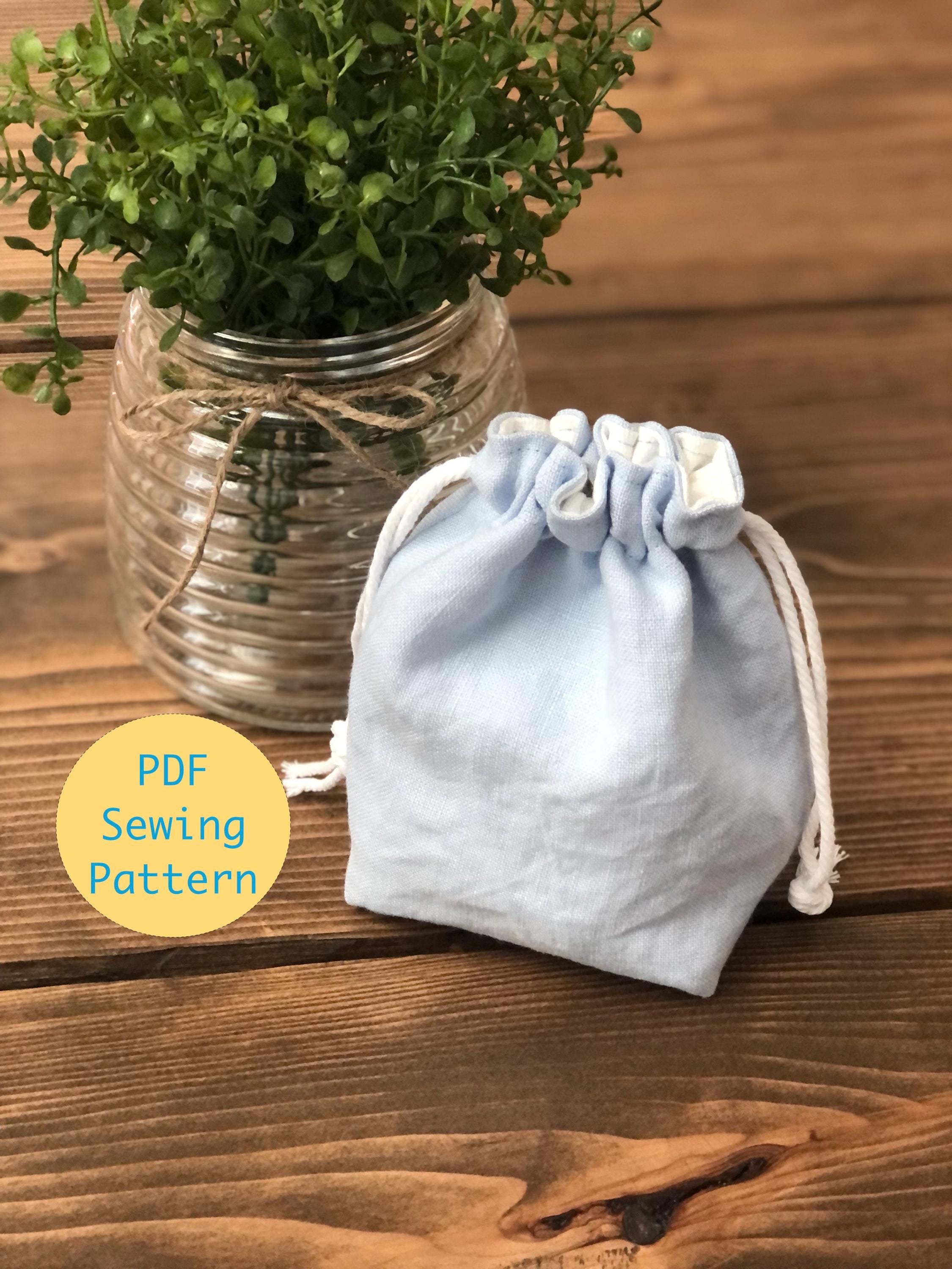 Drawstring Pouch Sewing Pattern: Beginner Friendly (PDF Pattern)