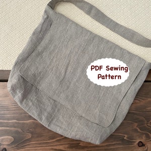 Crossbody Messenger Bag PDF Sewing Pattern / Instant Download