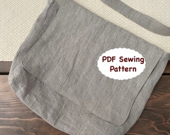 Crossbody Messenger Bag PDF Nähen Muster / Instant Download