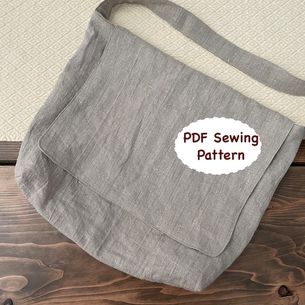 Crossbody Messenger Bag PDF Nähen Muster / Instant Download