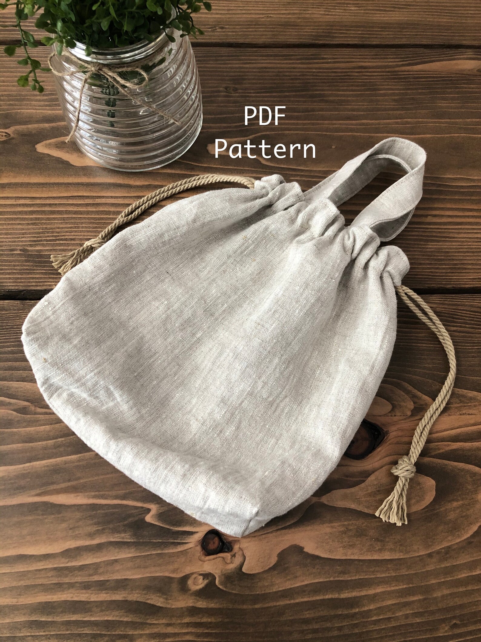 Drawstring Toiletry Bag PDF Sewing Pattern / Instant Download Etsy