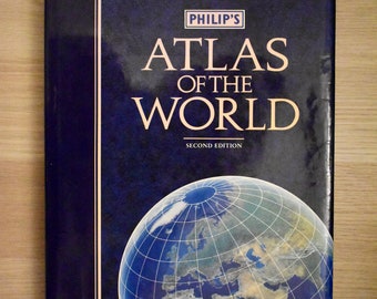 Philipps Atlas der Welt: Second Edition. Veröffentlicht 1992 von George Philip Limited, London. HardbackBuch mit Staubjacke