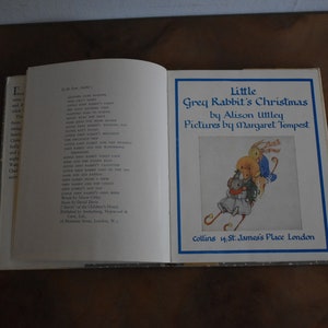 Little Grey Rabbit's Christmas by Alison Littley, Illustrator Margaret Tempest. Published 1964 by Collins. Hardback Book with Dust Jacket image 6