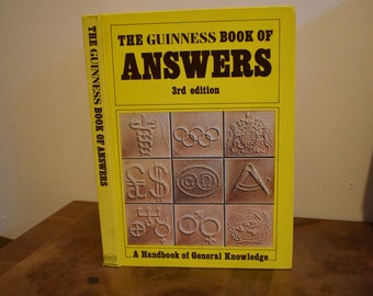 Guinness Book of Answers: A Handbook of General Knowledge 3rd Edition (1980) General Editor Norris McWhirter. Published 1980. Hardback Book