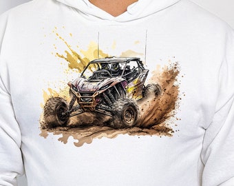 Ready to Press UTV 05, DTF Print Transfer, Heat Transfer for T-Shirts, Watercolor, Offroading, UTV, Side By Side