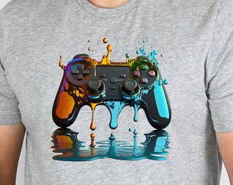 Ready to Press Game Controller 05, DTF Print Transfer, Heat Transfer for T-Shirts, Game Controller, Games, Nintendo, PlayStation, Controller