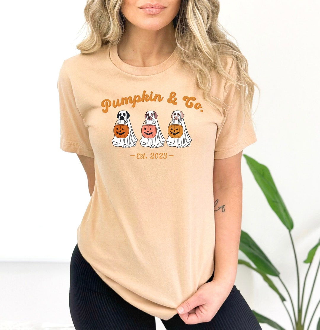 Ready to Press Pumpkin Dogs DTF Print Transfer, Transfer for T-shirts ...