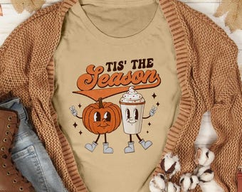 Ready to Press Ti's The Season DTF Print Transfer, Heat Transfer for T-Shirts, Beautiful Fall Designs, Full Color Pumpkin, Farm