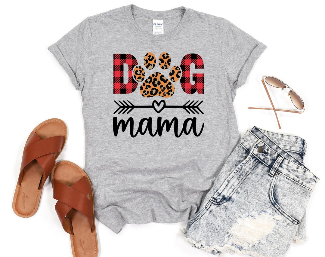 Ready to Press Dog Mama DTF Print Transfer, Heat Transfer for T-shirts ...