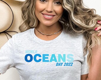 Ready to Press World Oceans DTF Print Transfer, Heat Transfer for T-Shirts, Ocean, Full Color Transfer, Respect the Locals, World Oceans Day