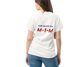 Pickleball M-f-M Unisex Tee: Hit Down The Middle!